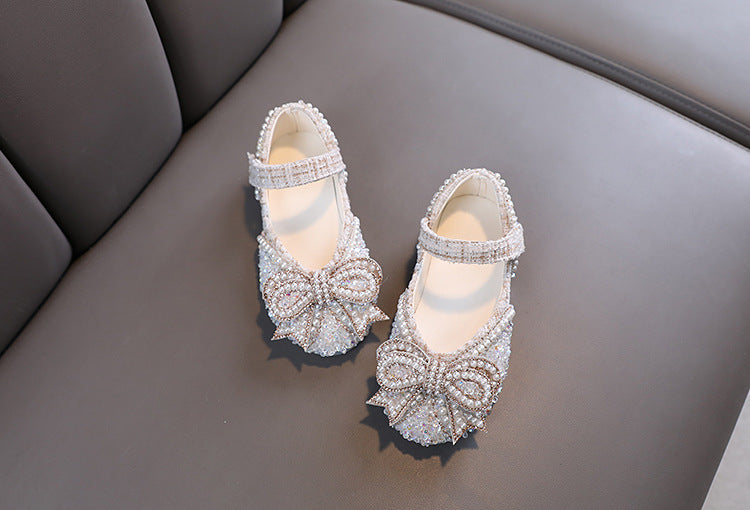 Bow Baby Princess Children's Single-layer Shoes