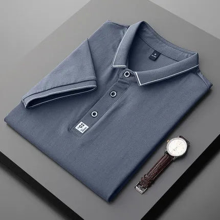 Hot Selling New Brand Clothing Men Polo Shirt Mens Business Casual Solid Male Polo Shirt Short Sleeve Breathable Polo Shirts