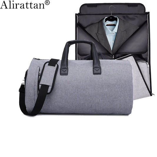 Alirattan New Oxford Folding Suit Storage Bag for Women Men,Fashion Designer Large Capacity Hand Luggage Fitness Travel Bag A434