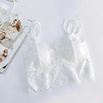 1 Pcs New Women Lace Seamless Bras Top Sexy Wrapped Chest Strap Chest Pad Camisole Bottoming Underwear Beauty Vest Bralette