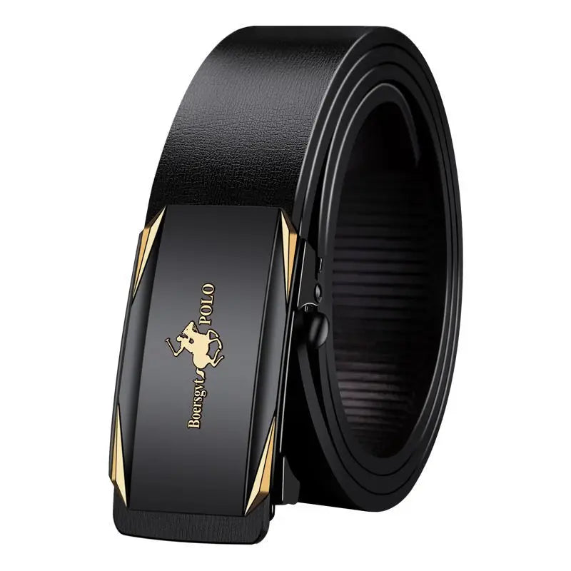 Paul Men's Leather Belt Fashionable Casual Automatic Buckle Waist Belt for Middle-aged And Young Men Business Style Belt