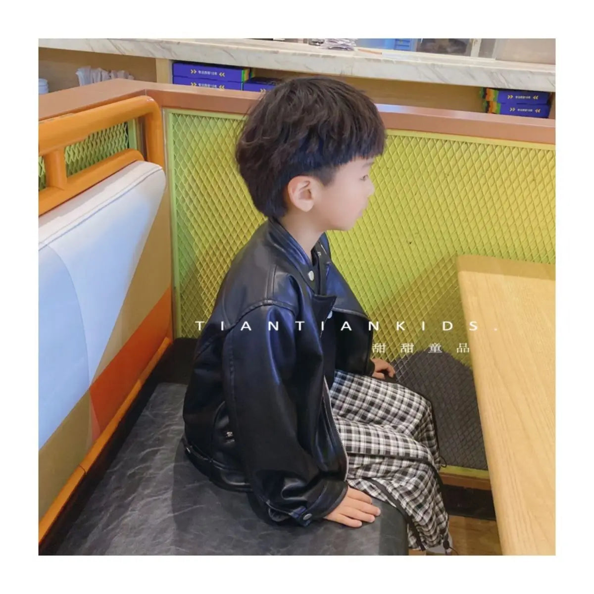 Spring Autumn Boys Leather Jackets For 1-6 Years New Classics Handsome Baby Boy Pu Outerwear Kids Clothing Zipper Fly Coats