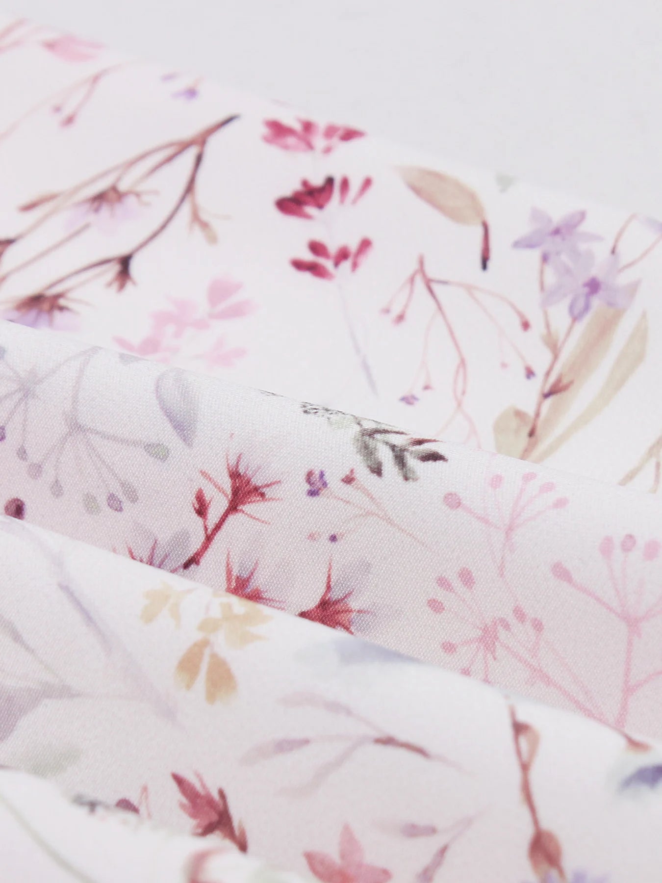 Tonval V-Neck Floral Contrast Purple High Waist Summer Dresses Holiday Women Flare Sleeve A-Line Party Birthday Beach Dress