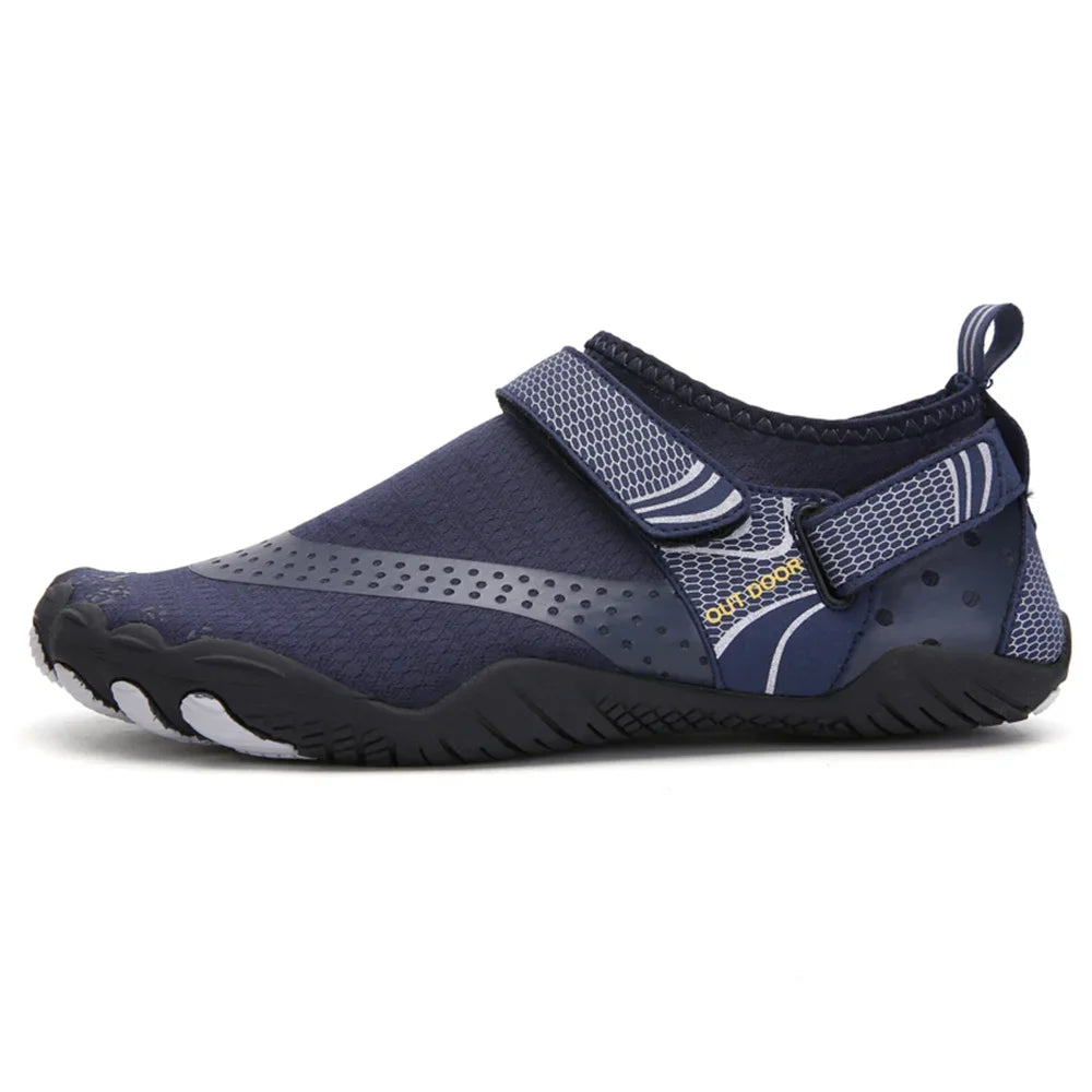 Men Women Water Shoes Quick Dry Non-Slip Five Finger Shoes Outdoor Wading Swimming Barefoot Aqua Shoes Lightweight Sneakers