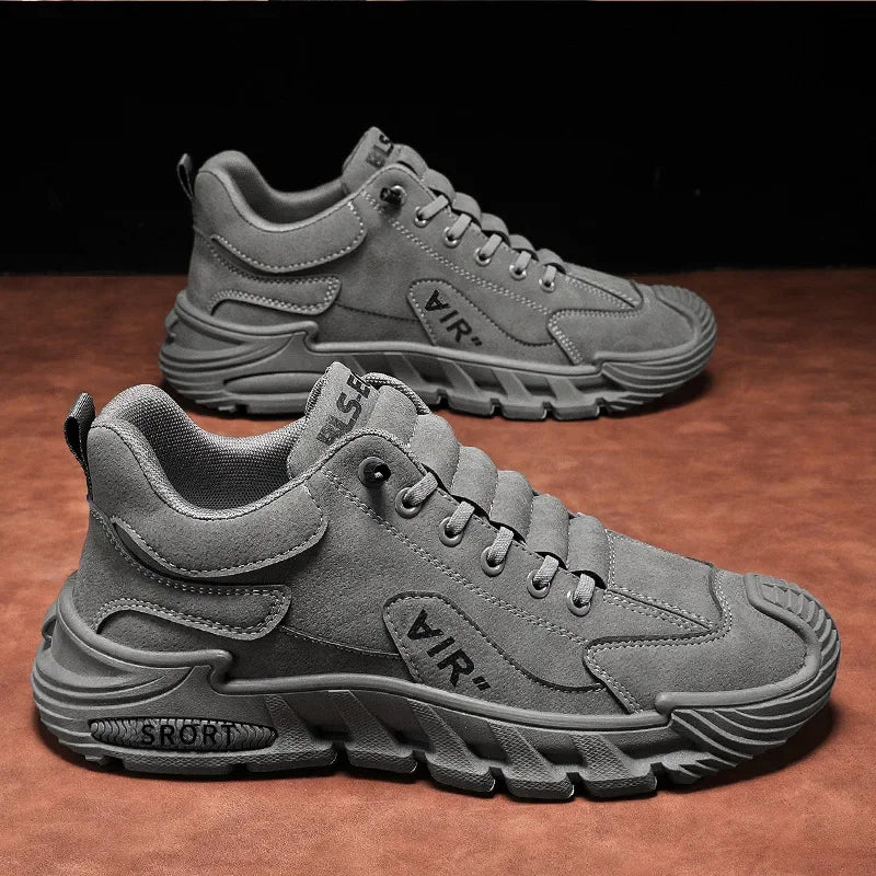 Men's Work Shoes 2025 New Arrival Breathable Slip-On Anti-Slip Wear-Resistant Casual Sports Shoes Thick Bottom Labor Protection
