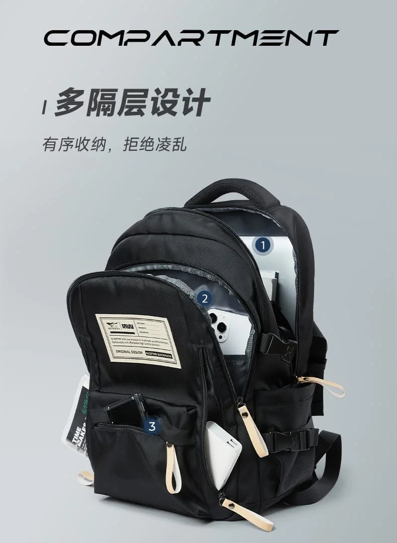 2026 New Large Capacity Backpack for Junior Senior High School Students Travel Computer Bag, Men’s and Women’s Same Style Book Bag