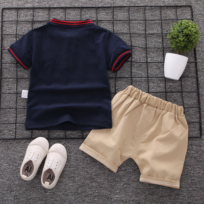 Summer Fashion Baby Boy Clothes Sets T-shirt + Pants 1-4T Toddler Casual Clothing Suits Children Kids Boys Outfits Suit