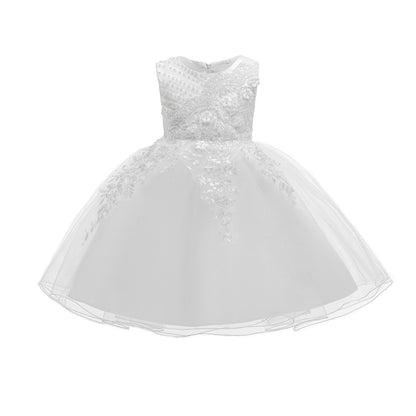 Middle-aged Children's Fluffy Wedding Princess Dress