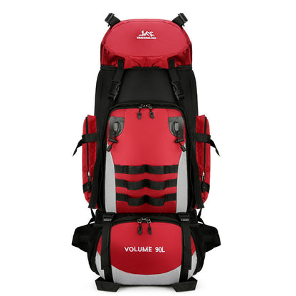 90L Large Capacity Outdoor Travel Backpack For Men, Waterproof And Durable Hiking Bag, Cotton Quilt, Luggage, Work Backpack