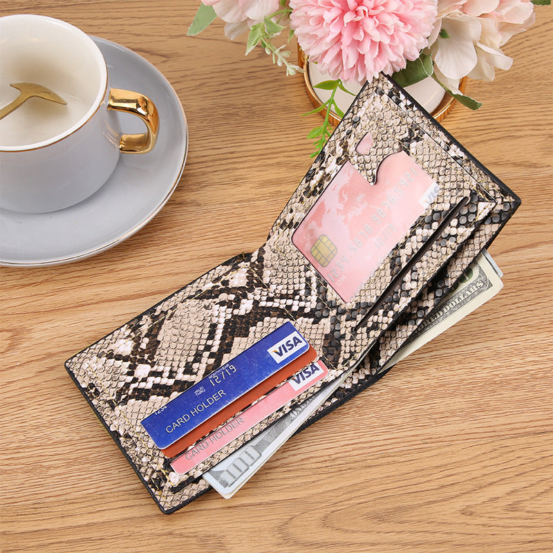 Fashion Retro Creative Printing Men's Short Wallet