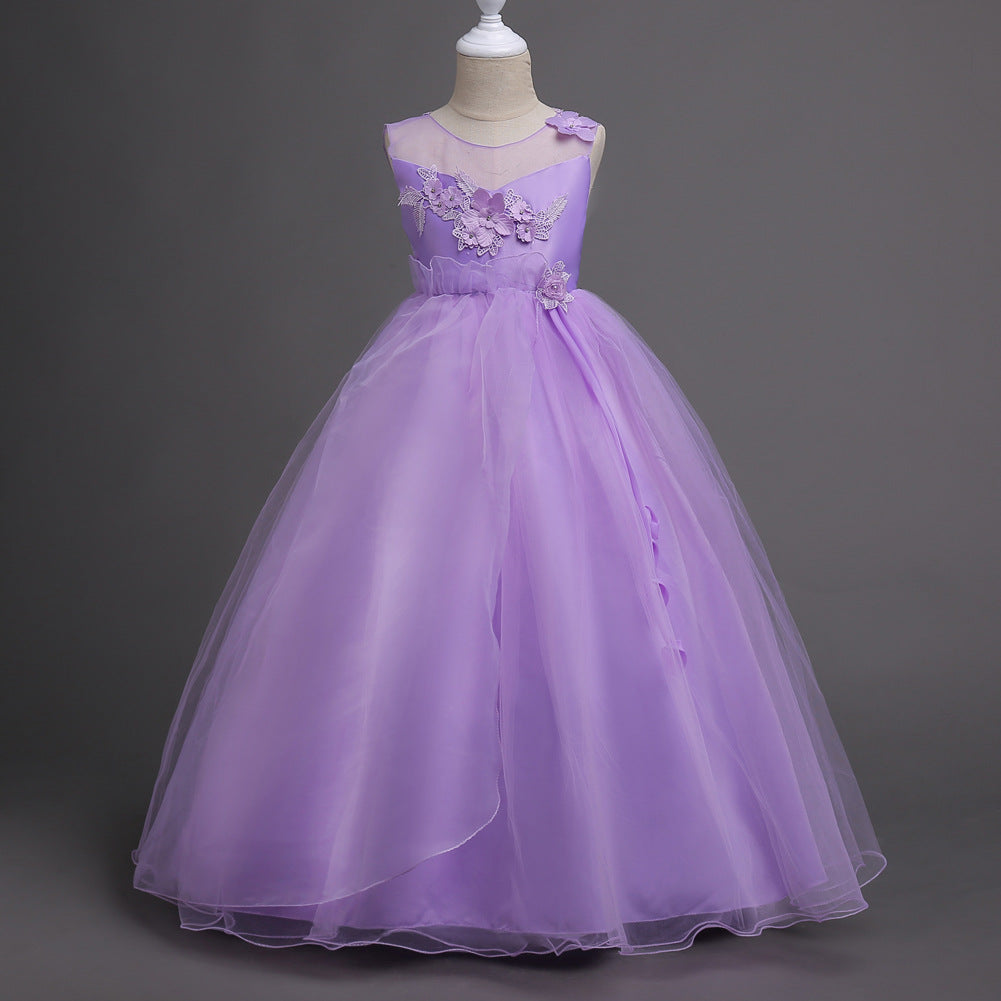 Children's Full Dress Girls' Princess Dress Costume
