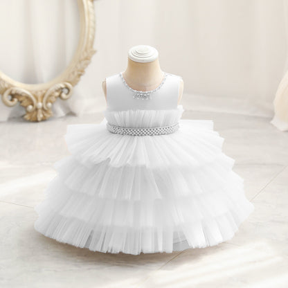 Children's Dress Color Matching Princess Dress Birthday Banquet Skirt