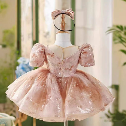 Children's Dress Princess Dress Girls High-end Host Birthday Piano