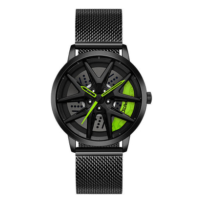 Cool Wheel Personality Hollow Out Quartz Watch