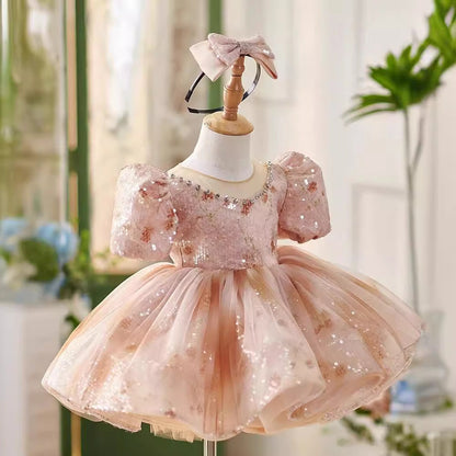 Children's Dress Princess Dress Girls High-end Host Birthday Piano