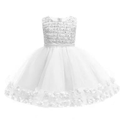 Tutu Skirt Girls Birthday Piano Performance Princess Dress