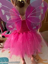 Girls butterfly fairy skirt candy color suspender skirt shiny tulle skirt elf party dress clothing
