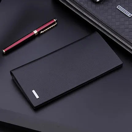 men's wallet microfiber leather long purse carteira masculina hombre billeteras thin porte 2022 men wallets of leather genuine