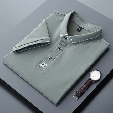 Hot Selling New Brand Clothing Men Polo Shirt Mens Business Casual Solid Male Polo Shirt Short Sleeve Breathable Polo Shirts