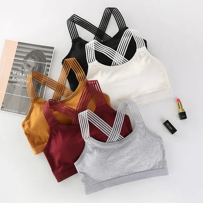 Women Yoga Sport Bra Women Shockproof Sexy Back Sports Bras Breathable Athletic Fitness Running Gym Vest Tops Sportswear