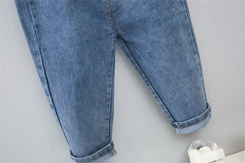 New Spring Causal Suit Kids Boys Girls Cartoon Strips T Shirt Pants 2pcs/Set Children Clothing Kids Infant Sportswear 0-5 Years