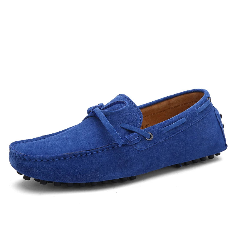Plus Large Big Size 38-49 Men's Loafers Comfortable Flat Casual Shoes Men Slip-On Flats Soft Leather Driving Shoes Moccasins