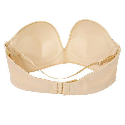 FINETOO 3PCS/Set Strapless Front Exposure Bra Sexy Women Bralette Underwear Brassiere Lingerie Invisible Bras for Female A/B CUP