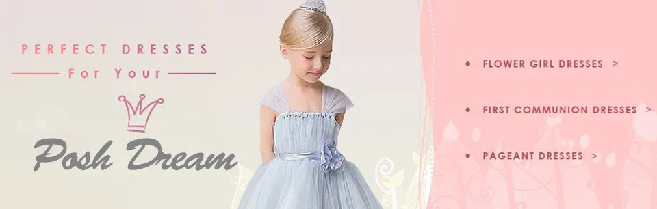 POSH DREAM Girl Peacock Flower Party Tutu Dresses for Halloween with Train Tulle Peacock Princess Children Party Evening Dress