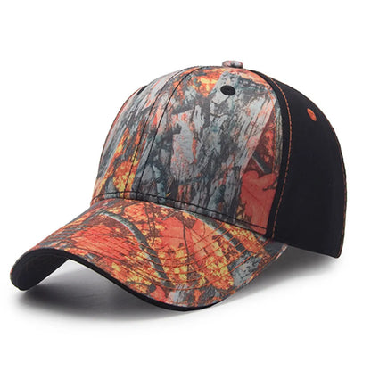 Outdoor Waterproof Bionic Camouflage Hunting Hat Sunshade Reed Bulrush Camo Fishing Hat Breathable Hiking Peaked Cap Cotton Hat