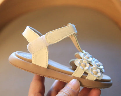 Trend Summer New Children Beach Shoes Soft Sole Cute Flowers Sandals Shoes Kids Gladiator Sandals