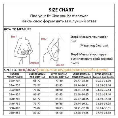 FINETOO 3PCS/Set Strapless Front Exposure Bra Sexy Women Bralette Underwear Brassiere Lingerie Invisible Bras for Female A/B CUP