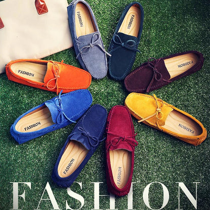 Plus Large Big Size 38-49 Men's Loafers Comfortable Flat Casual Shoes Men Slip-On Flats Soft Leather Driving Shoes Moccasins