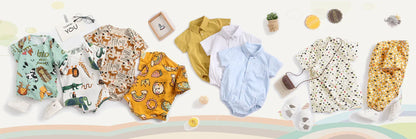 Sanlutoz Baby Boys Summer Bodysuits Cotton Short Sleeve Infants Boys Plaid Clothing Onesies Fashion