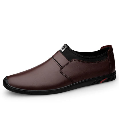 Leather Loafers Men Casual Shoes Luxury Mens Moccasins Business Formal Wedding Dress Shoes Slip On Flats Male Oxfords Shoes 2025