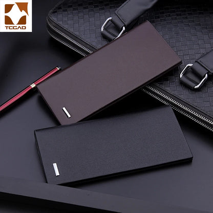 men's wallet microfiber leather long purse carteira masculina hombre billeteras thin porte 2022 men wallets of leather genuine