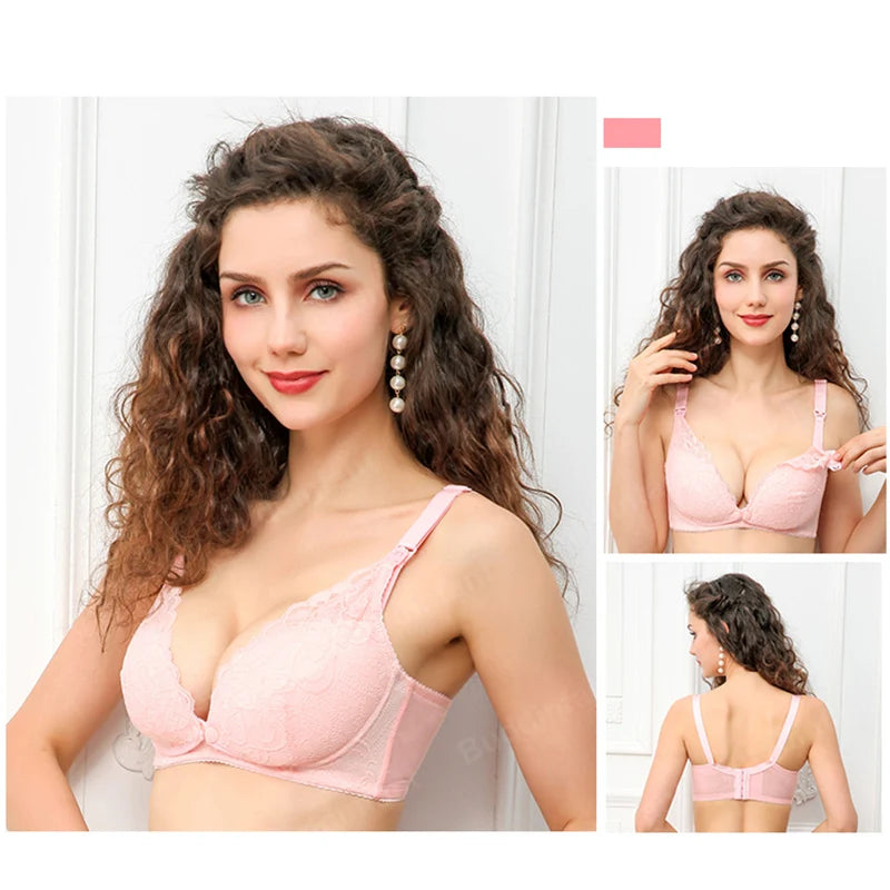 wireless lace maternity nursing bra open button breathable cotton pregnancy breast feeding underwear sleep bra mother lactation