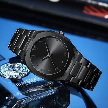 High-grade Alloy Arabic Dial Men's Waterproof Watch