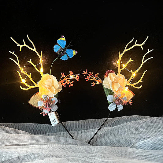 LED Light-Up Glowing Party Flower Headband