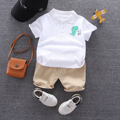 Summer Fashion Baby Boy Clothes Sets T-shirt + Pants 1-4T Toddler Casual Clothing Suits Children Kids Boys Outfits Suit
