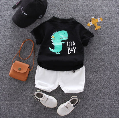 Summer Fashion Baby Boy Clothes Sets T-shirt + Pants 1-4T Toddler Casual Clothing Suits Children Kids Boys Outfits Suit
