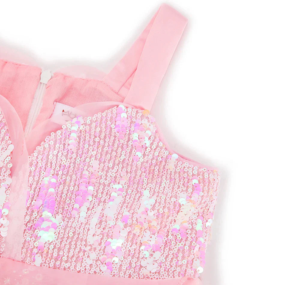 2025 Girl Princess Dress Carnival Party Princess Dress Birthday Party Dress Children's Pink Cute Dress Girl's Party Dress 2-12Y