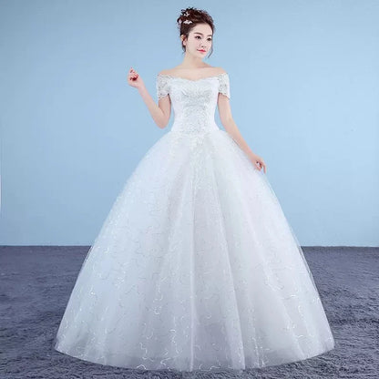 PRXD-625#Wedding Dress Wholesale Lace up Embroidery Bride Marriage Dresses White Ball Gown Factory Christmas Carnival Plus Size