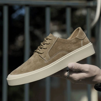 Fashion Versatile Walking Sneakers Casual Shoes Mans High Quality Sport Brand Cow Suede Leather Soft Sole Comfort Loafers Shoes