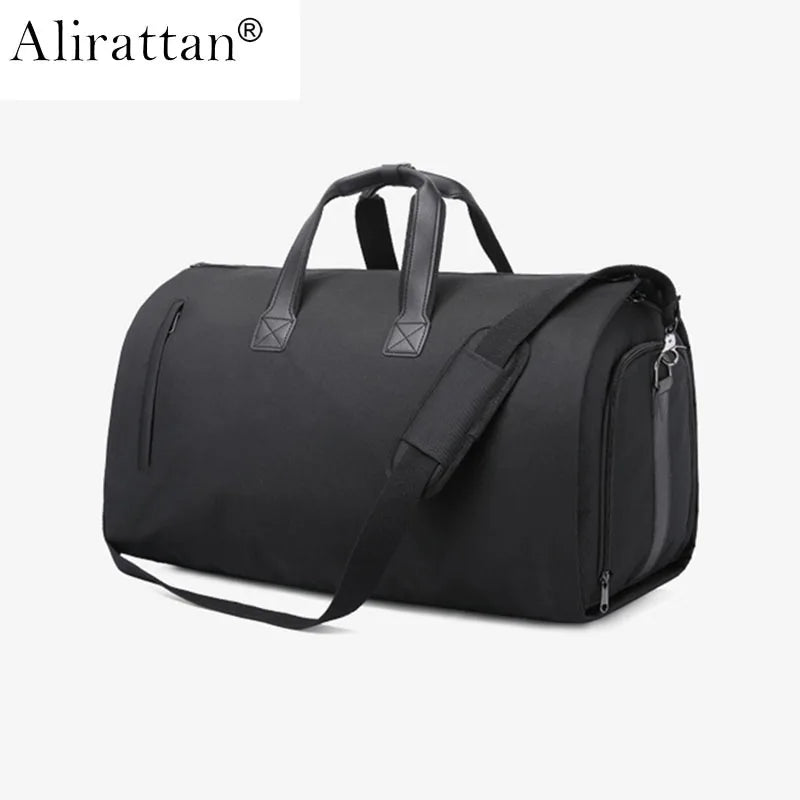 Alirattan New Oxford Folding Suit Storage Bag for Women Men,Fashion Designer Large Capacity Hand Luggage Fitness Travel Bag A434
