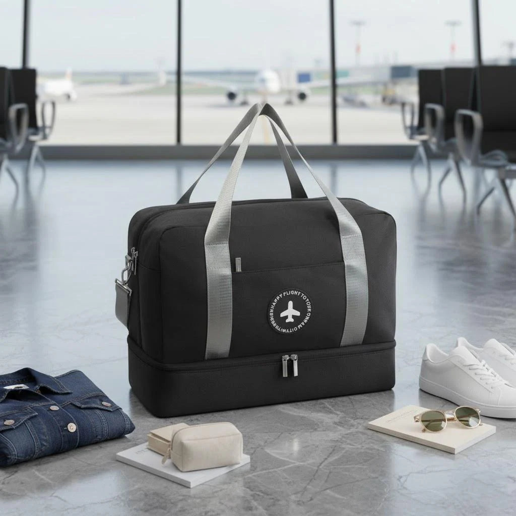 New Waterproof Gym Bag for Men Women Wet Dry Separation Sports Travel Duffel Lightweight Hand Luggage