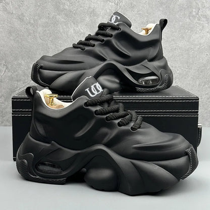 Men Shoes Designer Luxury Platform Casual Sneakers 2025 Fashion Breathable Shoes Men Fashion Height Increasing Comfortable Shoes
