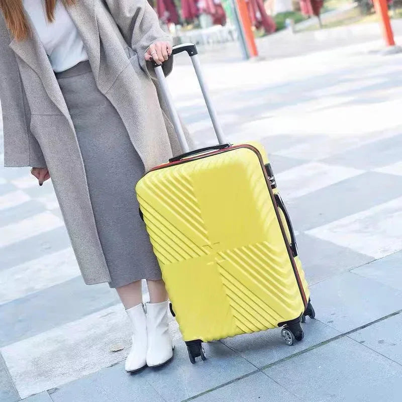 20‘’22/24/26/28 inch Rolling luggage set travel suitcase spinner wheels trolley luggage bag case Diamond Silver suitcase Women's