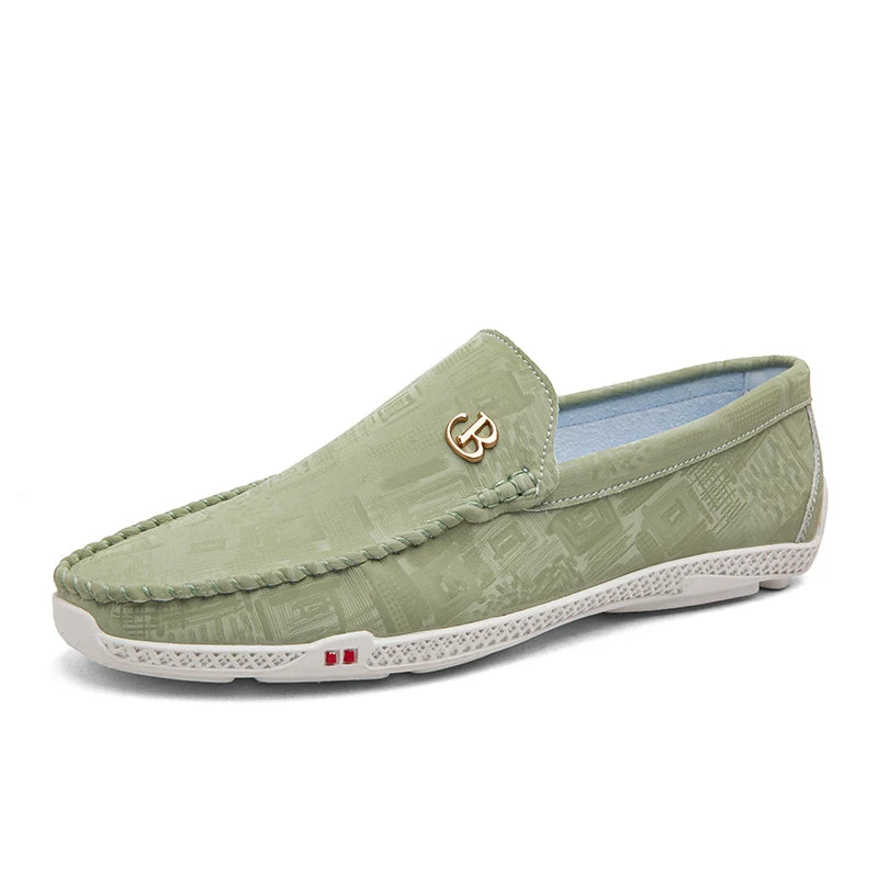 2025 Lightweight White Penny Loafers Men Boat Shoes Man Moccasins Leather Slip On Flats Classic Mens Casual Driving Shoes