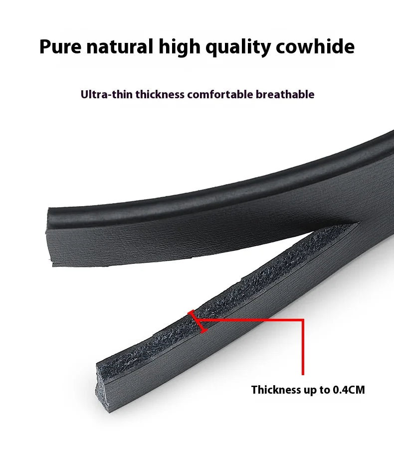 Oyifan Black Belt Men, Genuine Leather Dress Designer Belts for men, Fashion Slide Ratchet Click Casual Mens Belt for Jeans