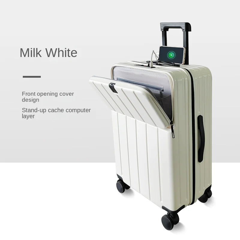 Luggage 18/20 inch Carry-on Cabin Suitcase 2025 New Lightweight Mute Trolley Case Strong TSA Lock Password Travel Bag